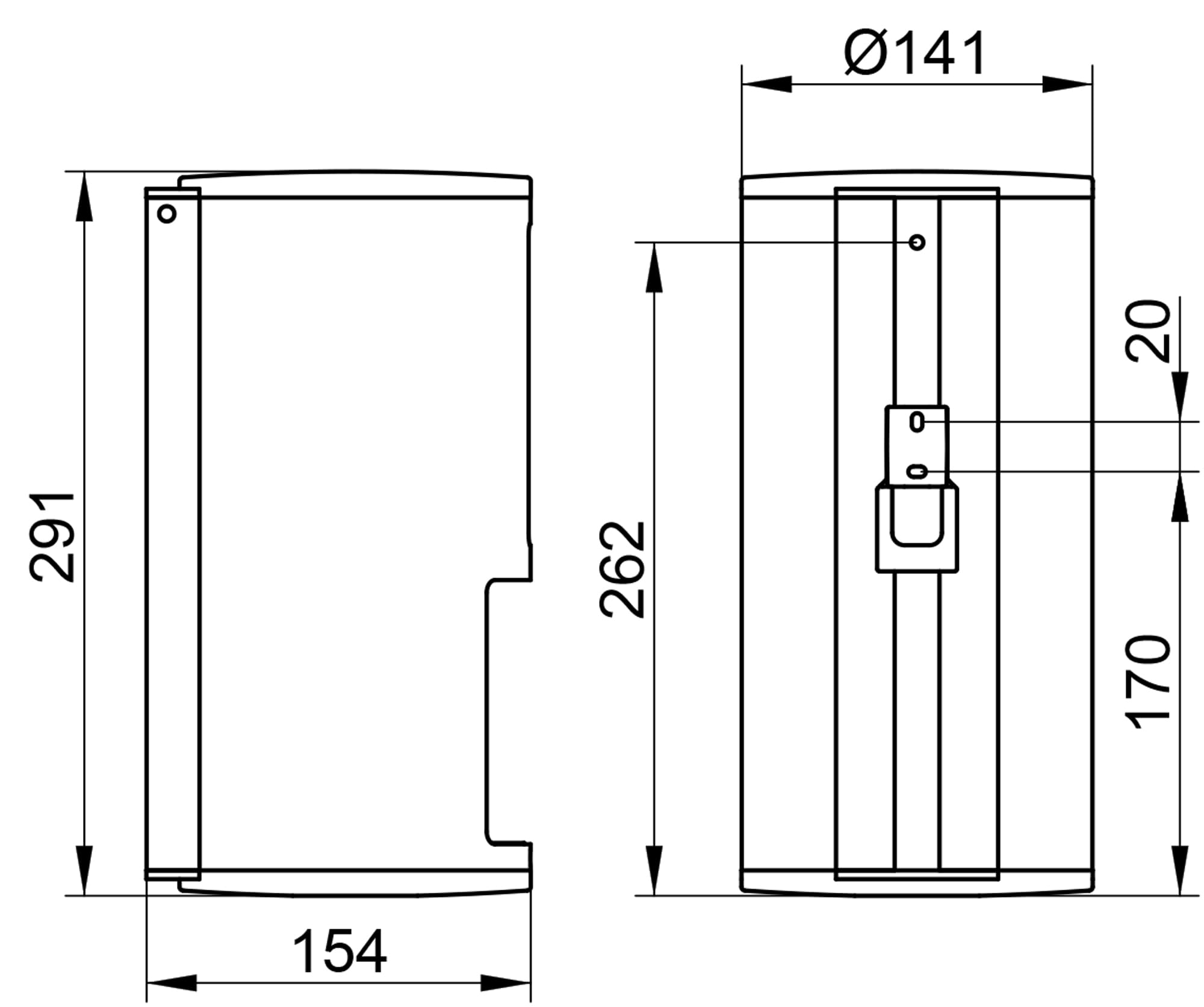 Stainless Steel Toilet Paper Holder - Wall Mounted Bathroom Tissue Roll Dispenser for Home, Office & RV Use