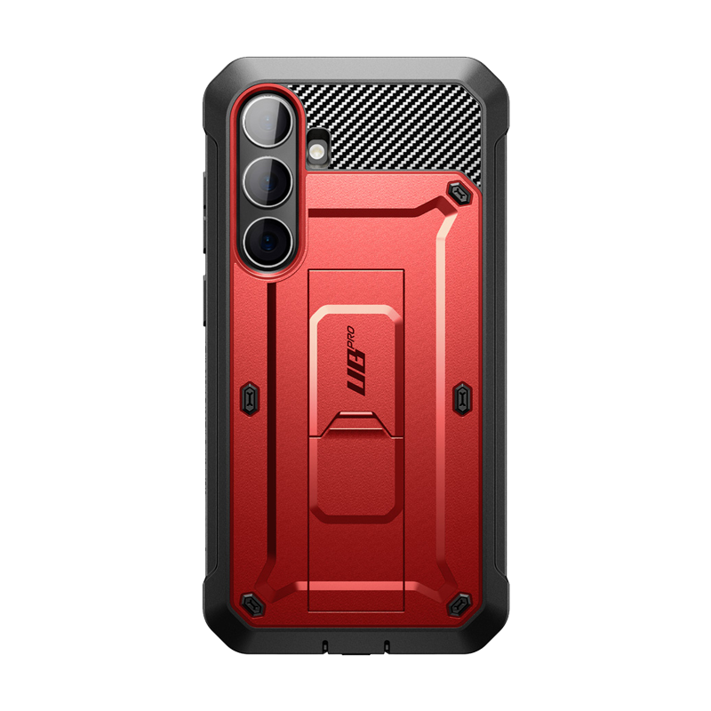 Samsung Galaxy S24 Plus Unicorn Beetle PRO Heavy Duty Rugged Case - Shockproof, Drop Protection, Metallic Red - Perfect for Outdoor, Work & Extreme Sports