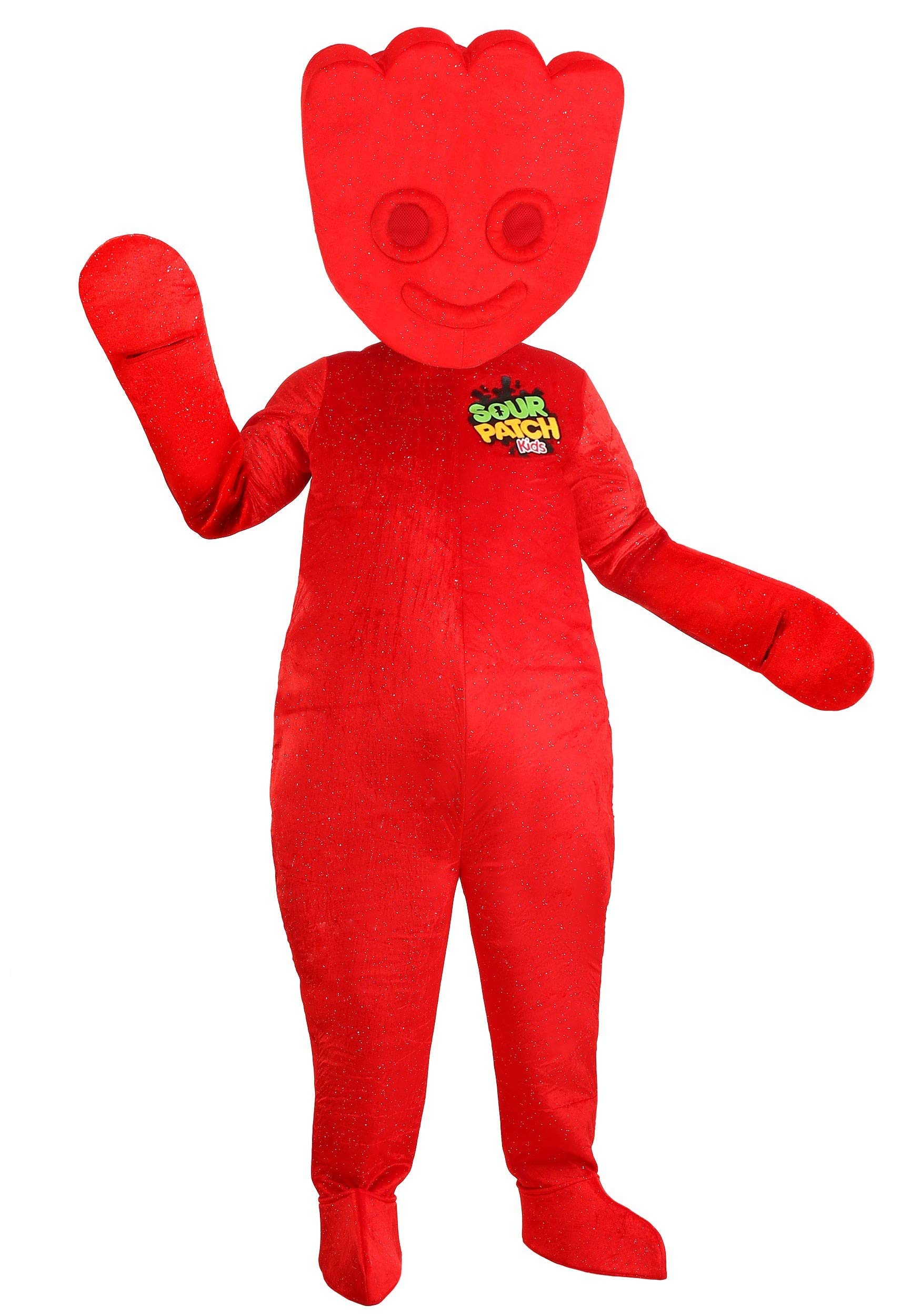 Sour Patch Kids Adult Costume - Red Candy Halloween Costume for Men | Fun Party Outfit for Cosplay & Dress-Up Events