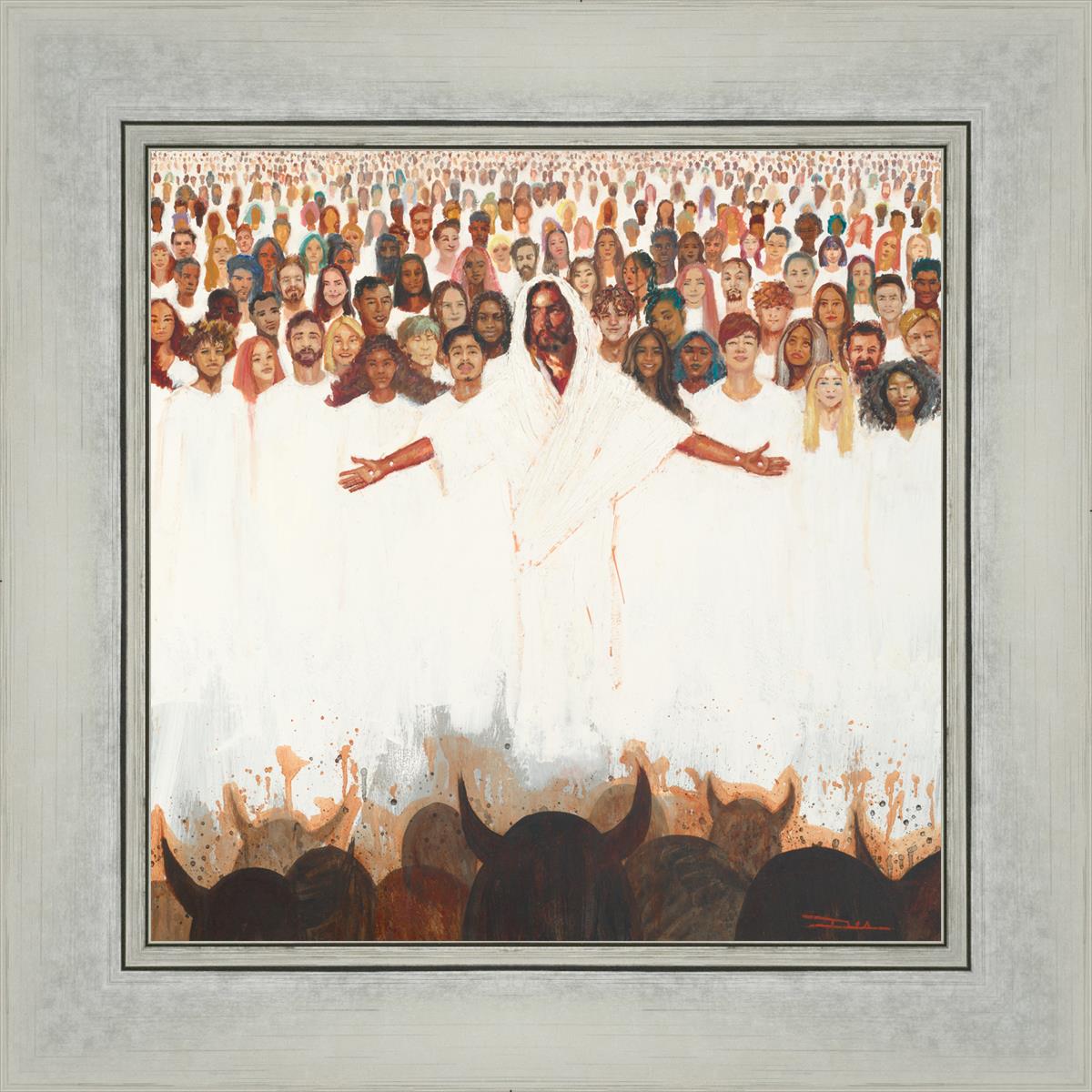 Fear Not, For They That Be With Us Are More - Inspirational Christian Wall Art for Home & Office Decor - Perfect for Living Room, Bedroom, or Gift Giving