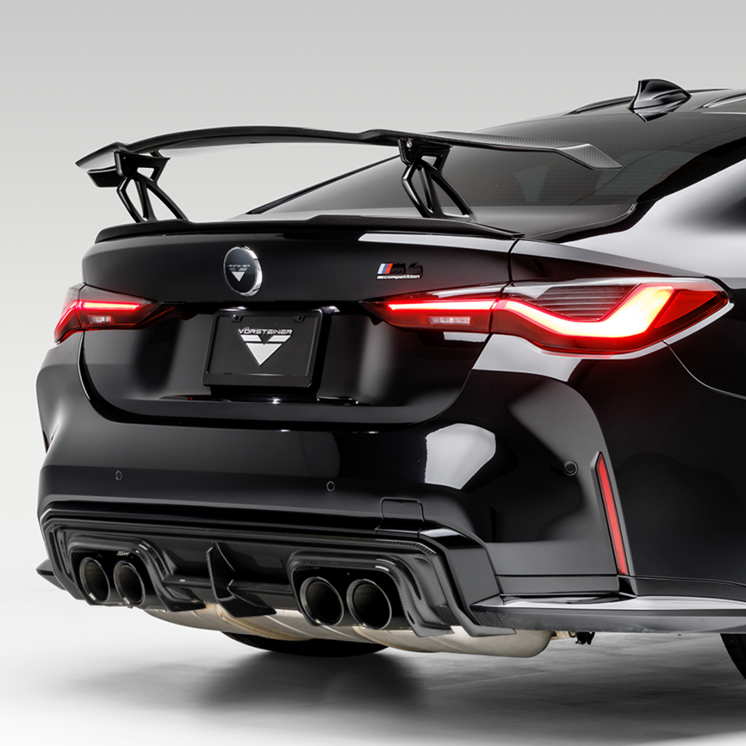 BMW G8X M3 M4 Carbon Fiber Rear Spoiler Wing - Matte Black V-Style Aero Blade for Enhanced Downforce | Perfect for Track Racing & Street Performance Upgrades