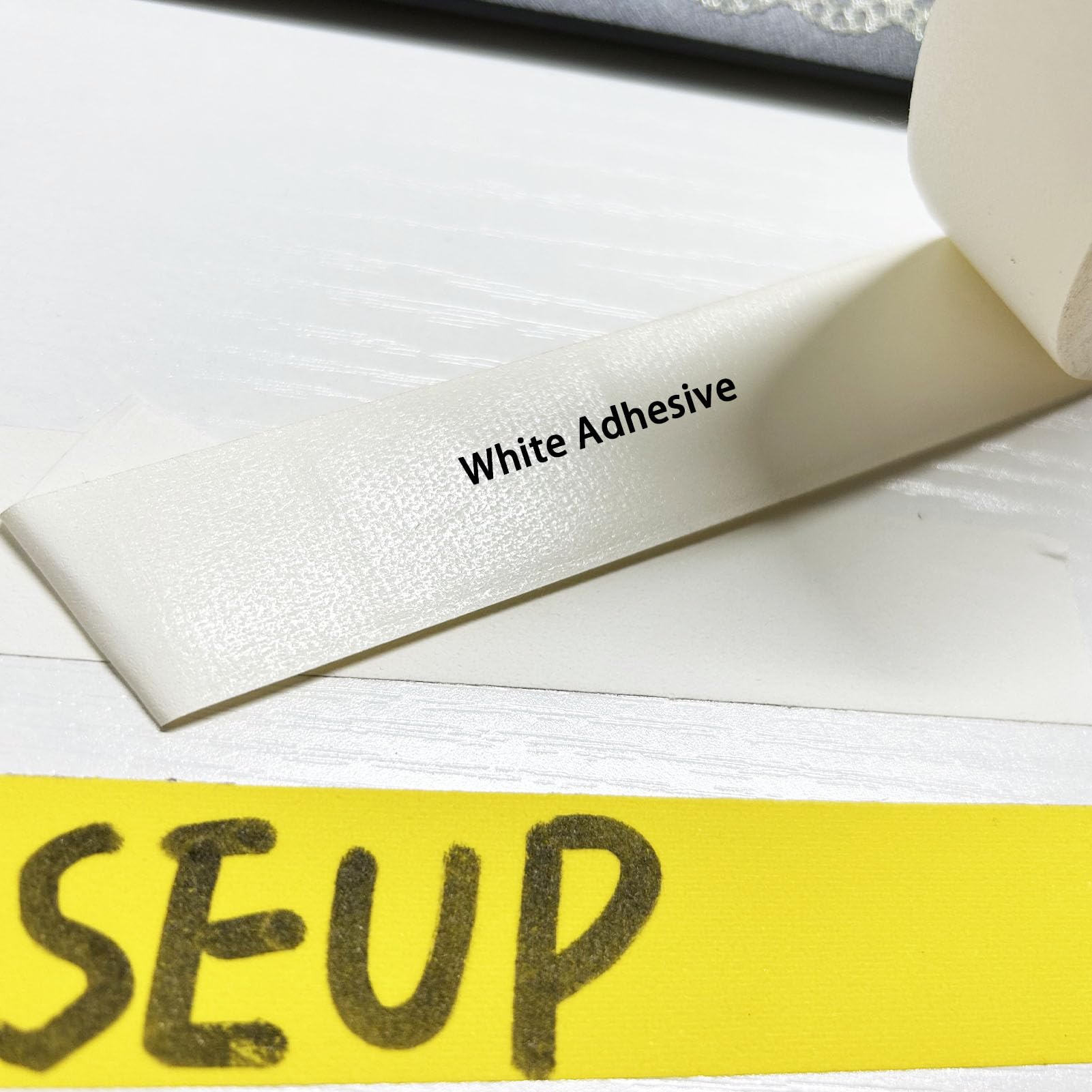 ROSEUP 1 Inch x 33 Yards White Gaffer Tape - Heavy Duty Cloth Matte Tape, Waterproof, Non-Reflective, Easy Tear for Stage, Photography, Film Production & DIY Projects