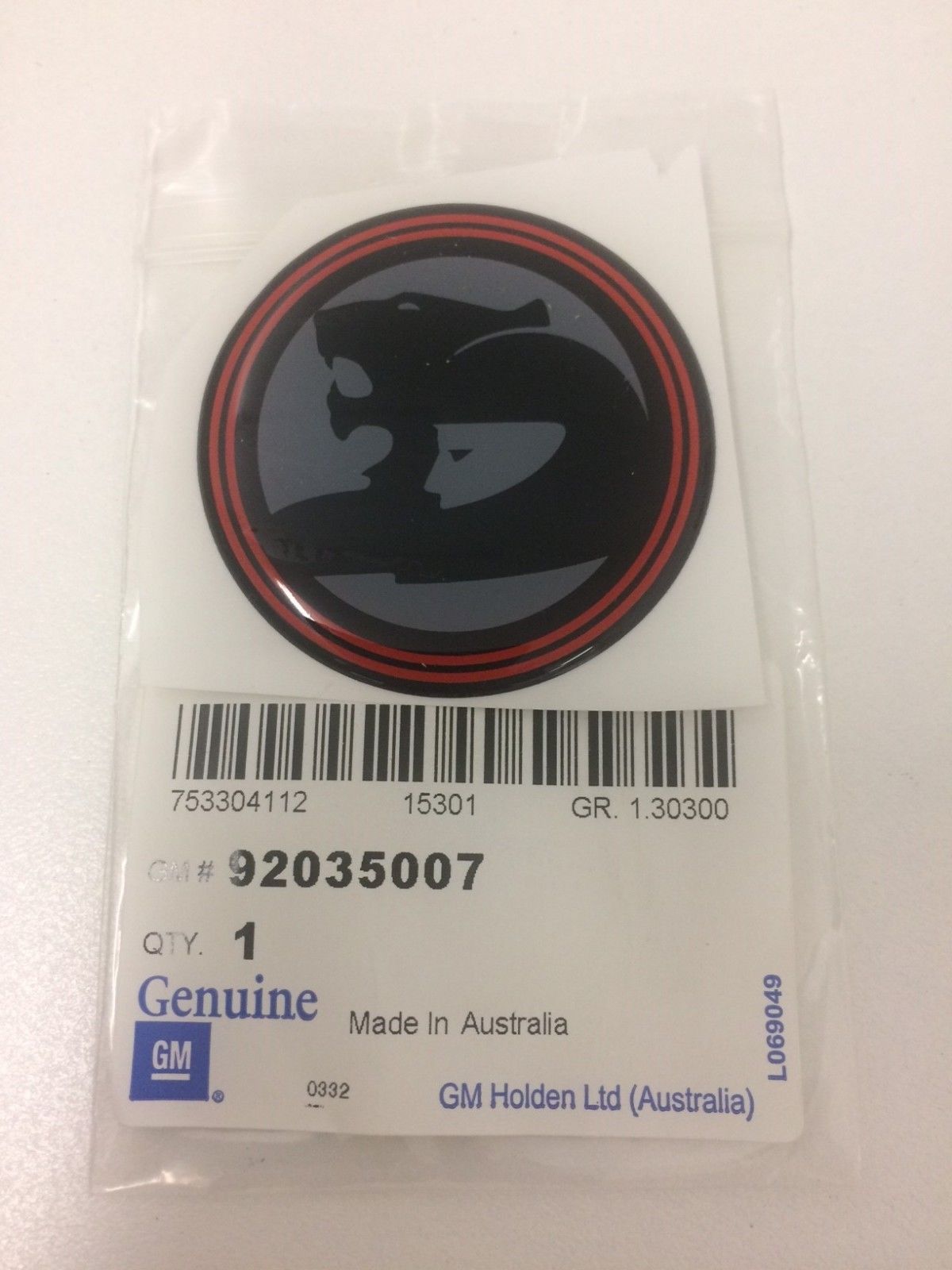 Genuine Holden HSV Boot Badge for VL Commodore HSV Group A (1986-1988) - Authentic Replacement Part for Classic Car Restoration & Show