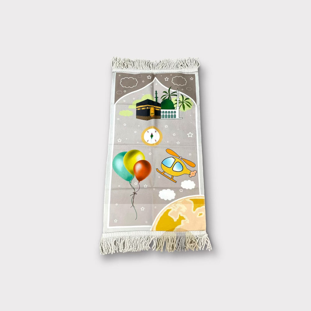 Islamic Prayer Mat for Kids - Soft & Portable Toddler Prayer Rug for Home, Mosque & Travel - Perfect for Daily Salah & Quran Learning