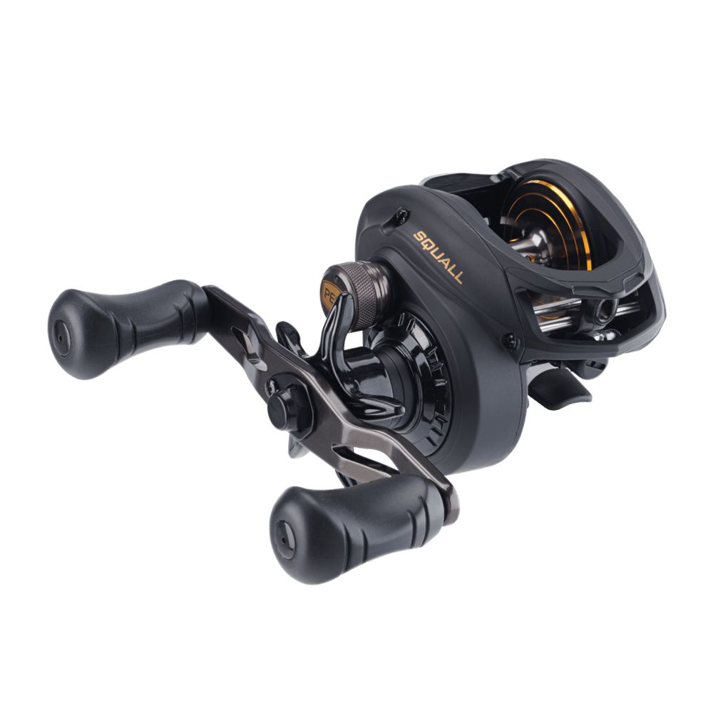 Penn Squall Low Profile Baitcasting Reels - High Performance Saltwater & Freshwater Fishing Reel for Bass, Walleye & Pike - Perfect for Casting, Trolling & Surf Fishing