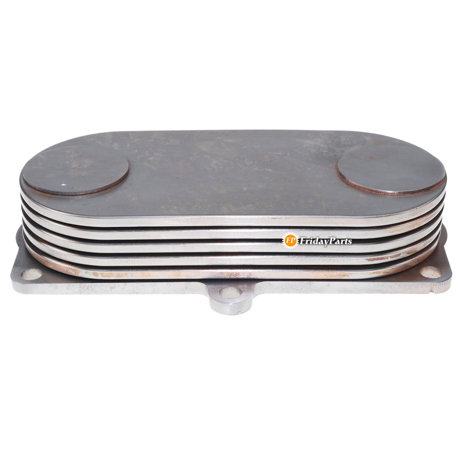 FridayParts 5 Plate Heavy Duty Oil Cooler RE59296 RE560753 - Compatible with John Deere 5410 5420 5520 5625 5705 6100 Tractors - Perfect for Agricultural Equipment Cooling Systems