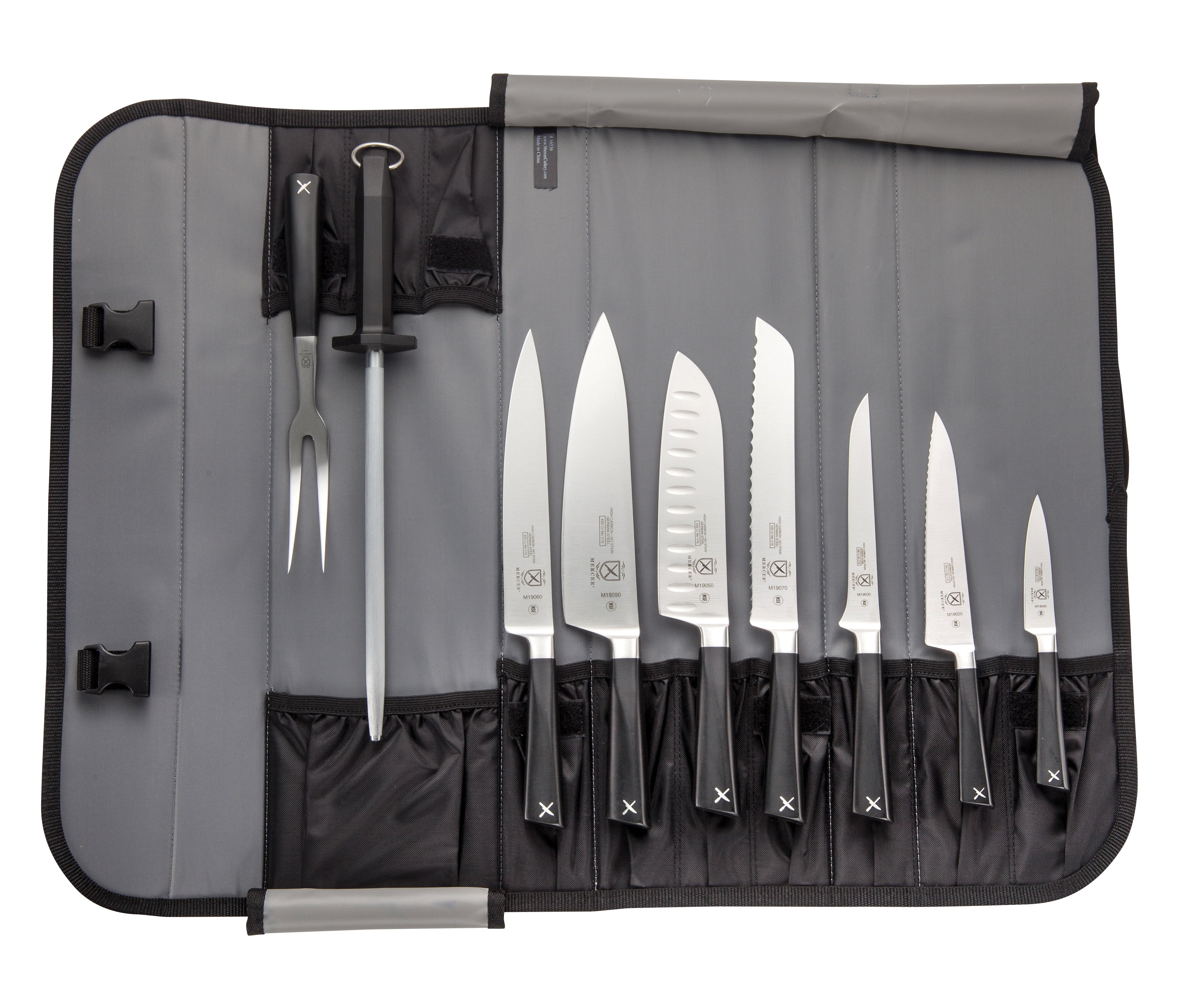 Mercer Culinary 10-Piece Knife Starter Set - High-Quality Kitchen Knives for Home Chefs | Perfect for Slicing, Dicing & Food Prep
