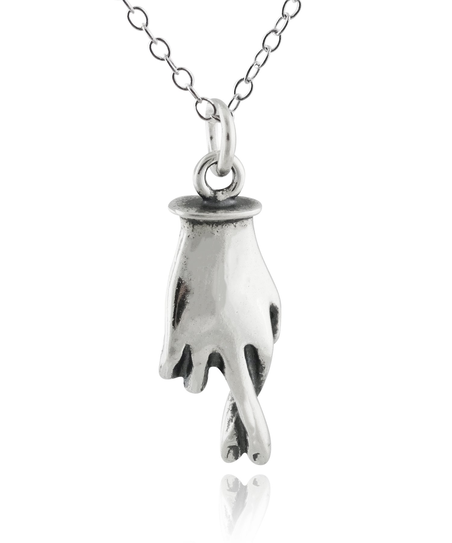 FashionJunkie4Life Unique Sterling Silver Pendant Necklace for Women - 18