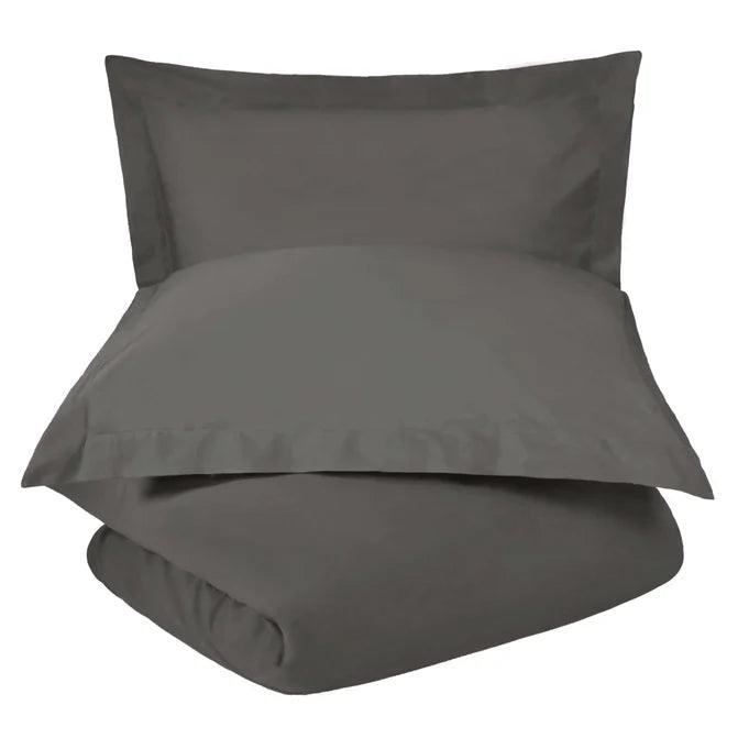 Premium 100% Cotton Percale Duvet Cover Set - Soft & Breathable Bedding for Modern & Traditional Bedrooms - Perfect for Home, Hotel, and Guest Room Decor