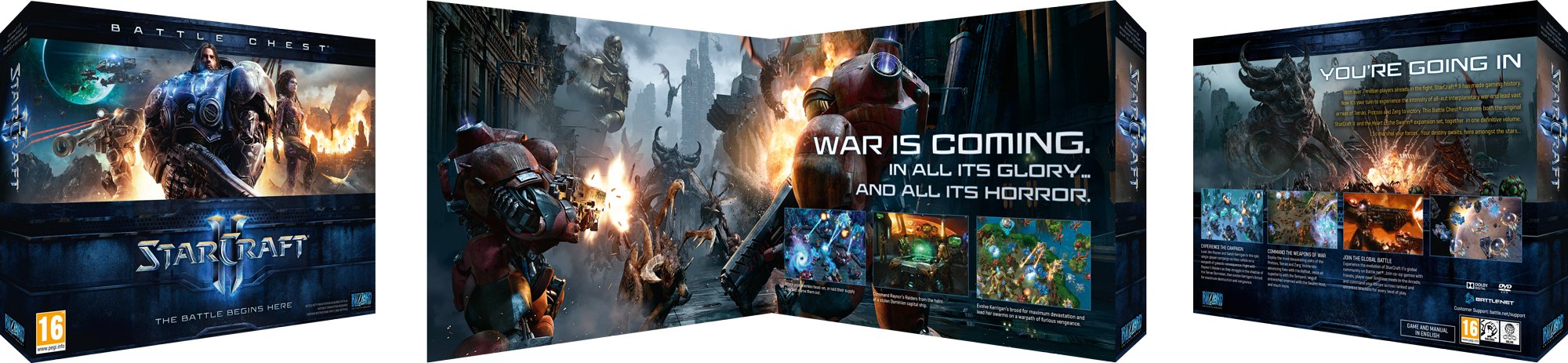 StarCraft II Battle Chest - PC Game with Wings of Liberty & Heart of the Swarm Expansions | Real-Time Strategy Game for Windows | Perfect for Competitive Gaming & eSports Fans
