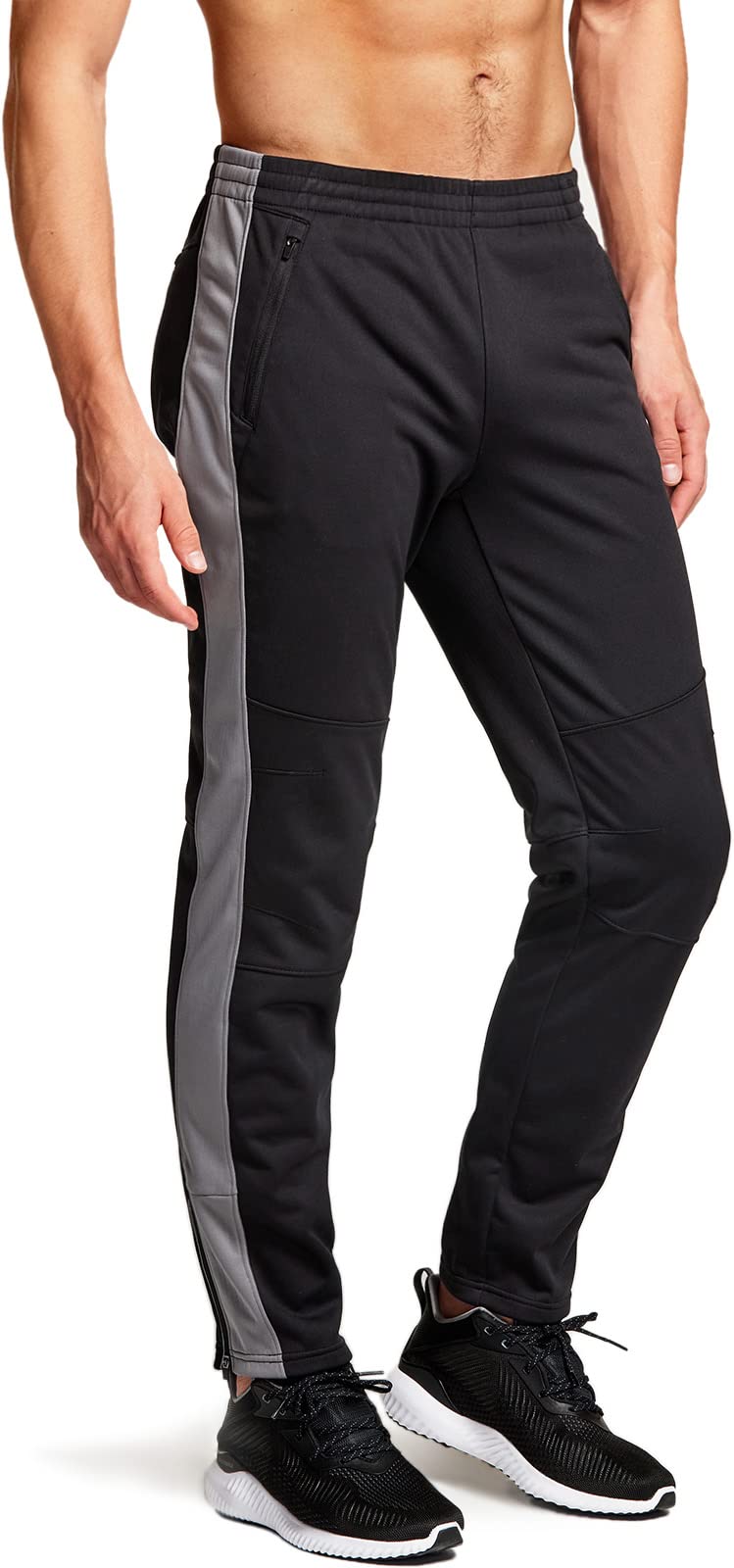 TSLA Men's Thermal Windproof Cycling Pants - Fleece Lined Winter Bike Pants for Outdoor Running & Cold Weather Activities | Perfect for Cycling, Jogging, Hiking & Winter Sports
