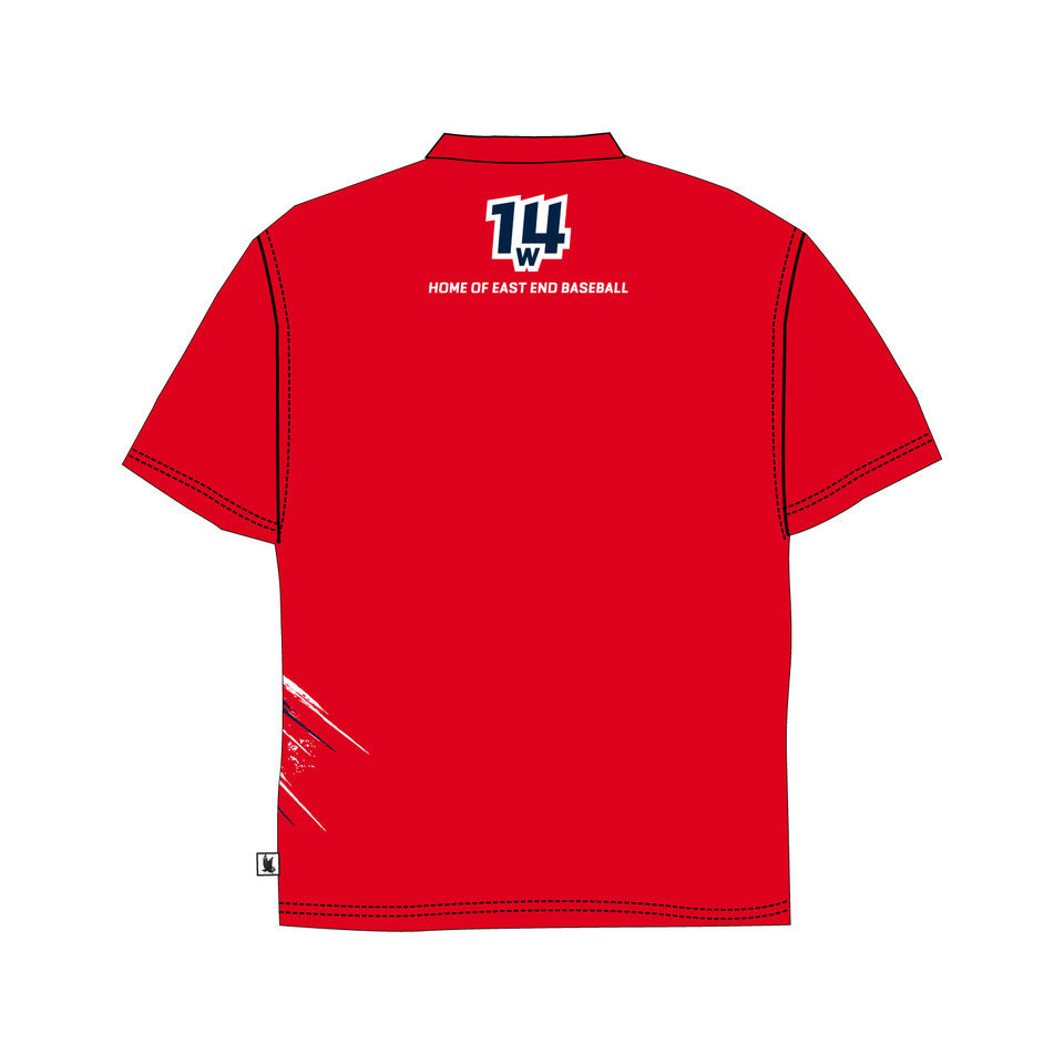 Youth & Adult 14th Ward Baseball Red T-Shirt - Comfortable Cotton Jersey Tee for Baseball Games, Team Spirit & Casual Wear