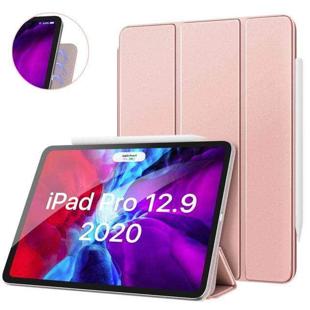 Magnetic Smart Folio Case for iPad Pro 12.9 (2020 Model) - Ultra Slim Lightweight Protective Cover with Auto Wake/Sleep | Perfect for Work, Travel & Home Use