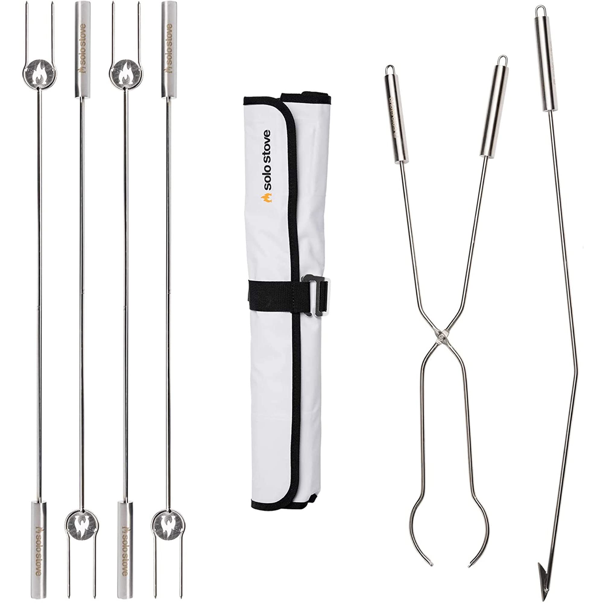 **Solo Stove Fire Pit Accessories - 2-in-1 Roasting Sticks & Fire Poker for Camping, Backyard, RV - Durable Firewood Tools for Marshmallows & Bonfires**    *(Optimized for Google SEO, includes use cases: camping, backyard, RV, marshmallows, bonfires)*