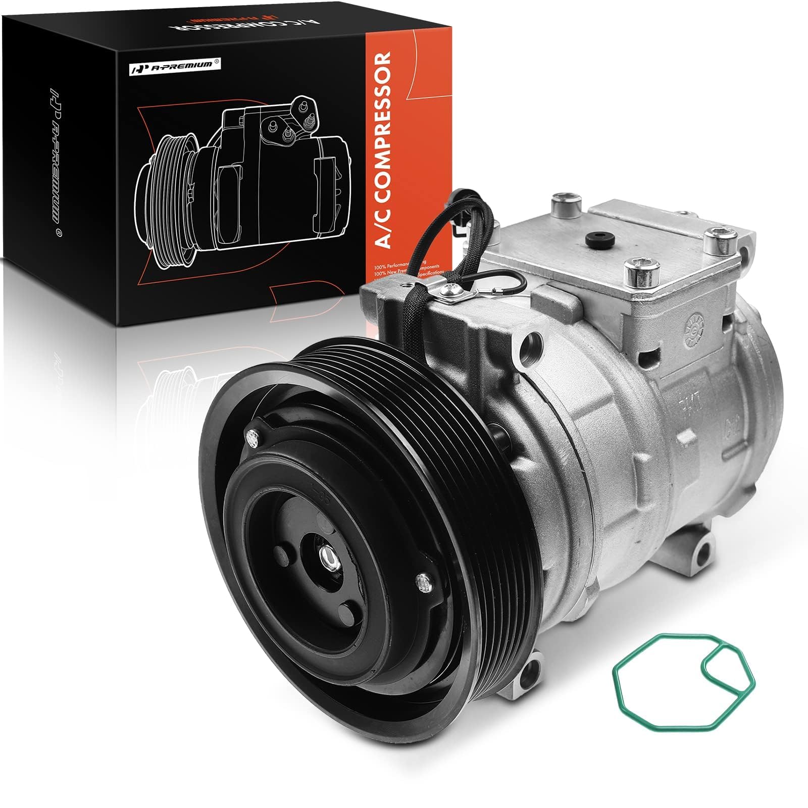 Premium AC Compressor with Clutch for 1993-1998 Jeep Grand Cherokee 5.2L 5.9L - High Performance Replacement Part for Smooth Cooling in Summer Drives