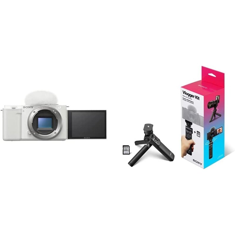 Sony Alpha ZV-E10 APS-C Mirrorless Vlogging Camera Kit with Accessories - Perfect for YouTube, Travel & Content Creation