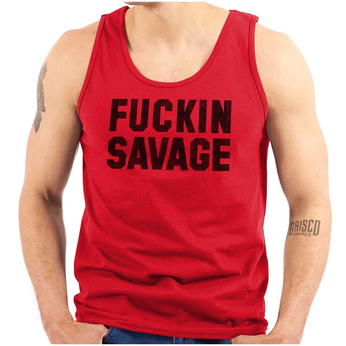 Funny Savage Profanity Tank Top for Men & Women - Perfect for Casual Wear, Parties, and Gifts