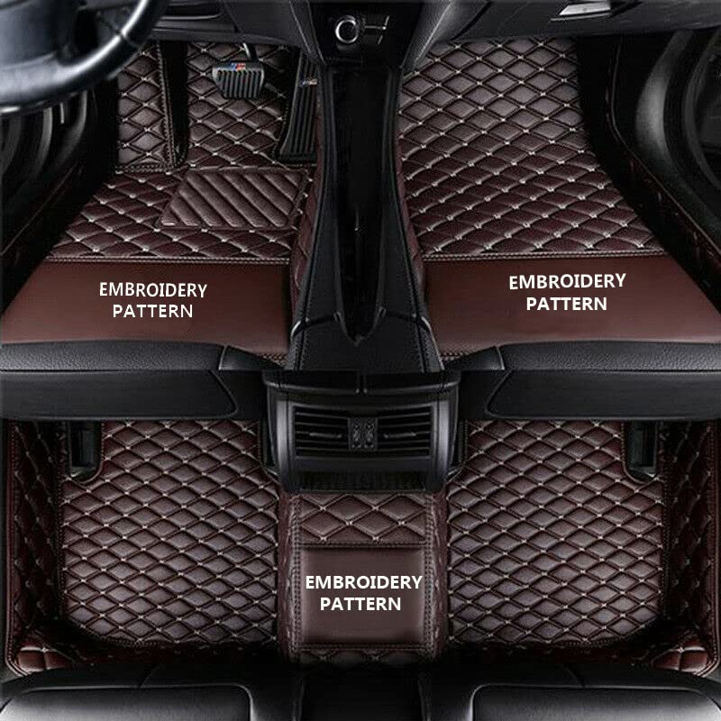 Custom Car Floor Mats - All Weather Protection, Universal Fit for 99.99% Car Models (SUV, Truck, Van, Sedan, Coupe) - Personalized Photo Printing - Dark Brown - Perfect for Road Trips & Daily Commuting