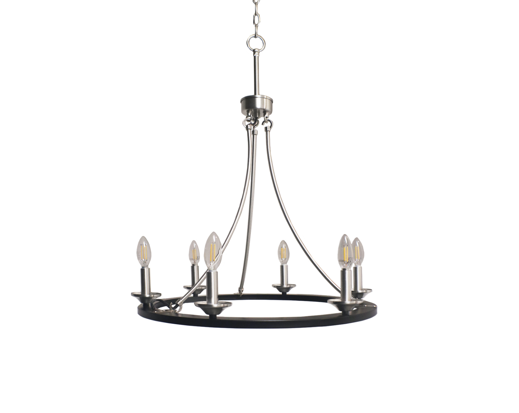 Gavin 6-Light Modern Chandelier - Elegant Crystal Ceiling Light Fixture for Dining Room, Living Room & Bedroom | Perfect for Home Decor & Interior Design