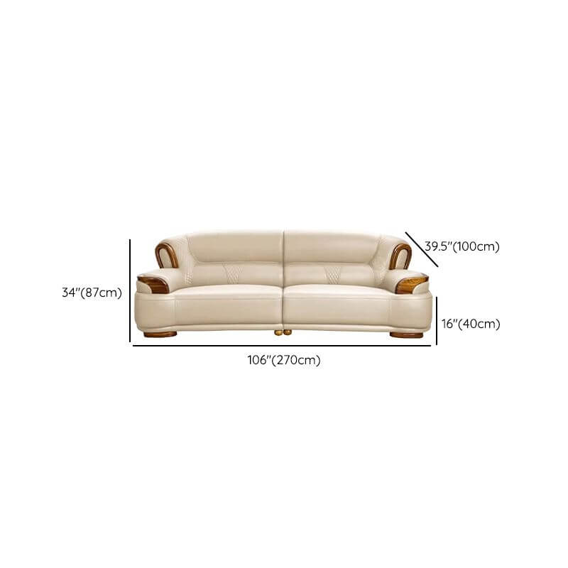 Stylish Beige Scratch-Resistant Solid Color Sofa - 2, 3 & 4 Seater Options for Living Room, Lounge & Office
