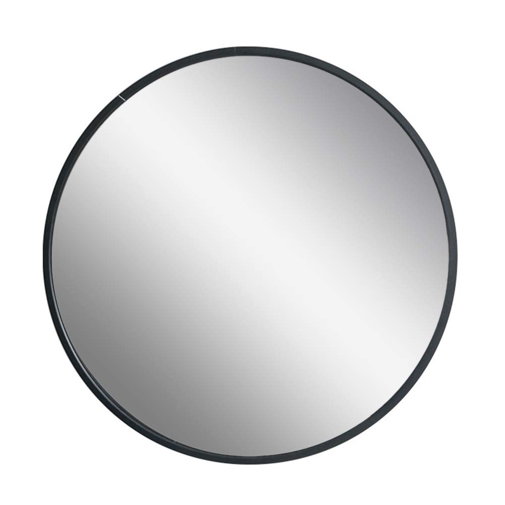 Round Wall-Mounted Bathroom Mirror - Aluminum Alloy Framed Large Vanity Mirror with Magnifying Feature for Shaving & Makeup - Perfect for Bathroom, Bedroom, Living Room & Hallway Decor