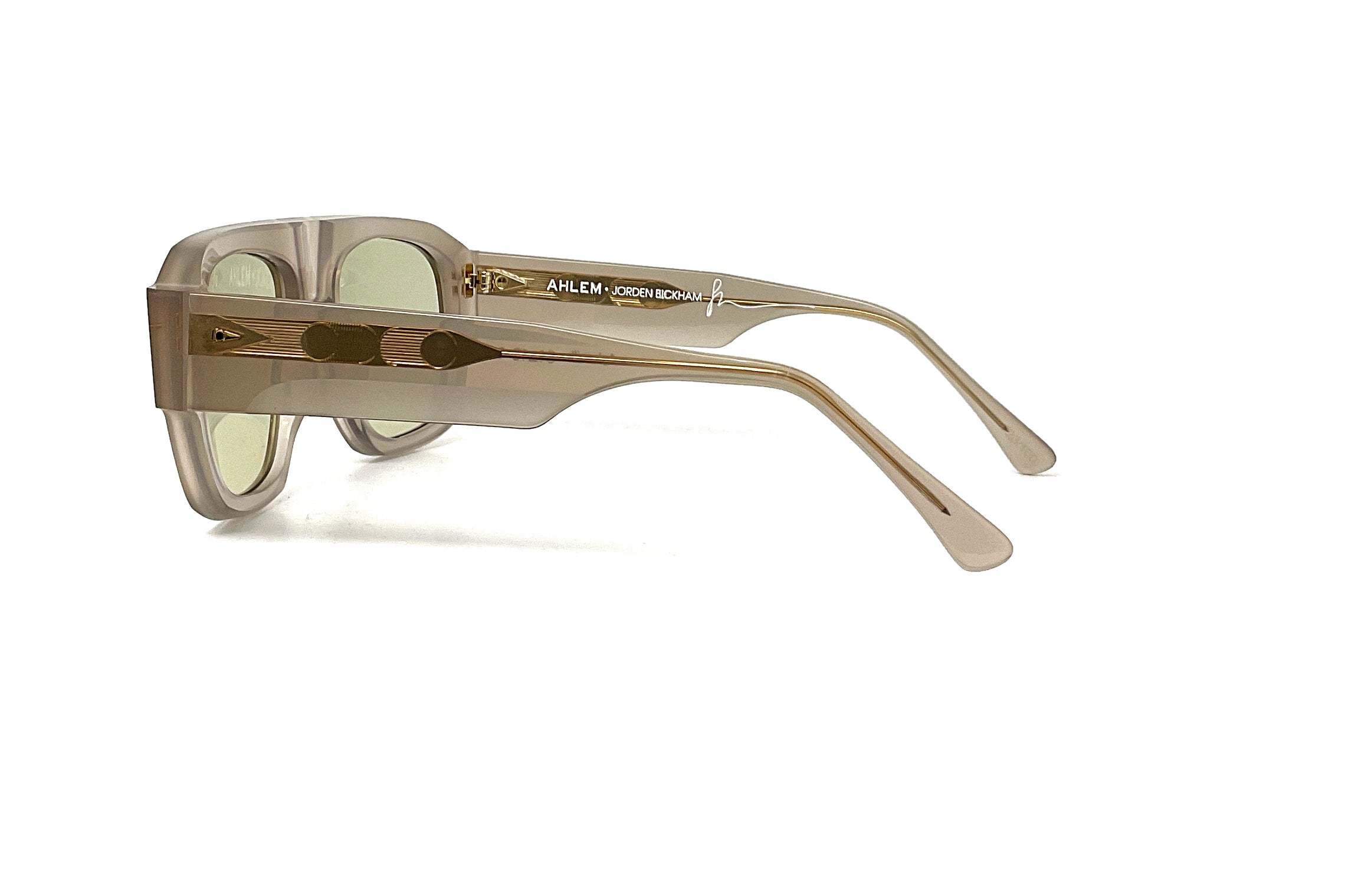 Ahlem x Jordan Bickham Sunglasses - Premium Ashmilk Frame & UV Protection - Perfect for Outdoor Activities, Travel, and Fashion Accessories