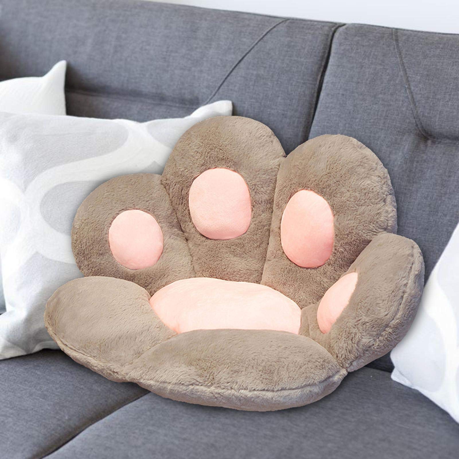Cat Paw Seat Cushion - Soft & Warm Office Chair Cushion, Lazy Sofa Pillow & Skin-Friendly Floor Mat for Back Support - Perfect for Home Office, Gaming Chair & Meditation