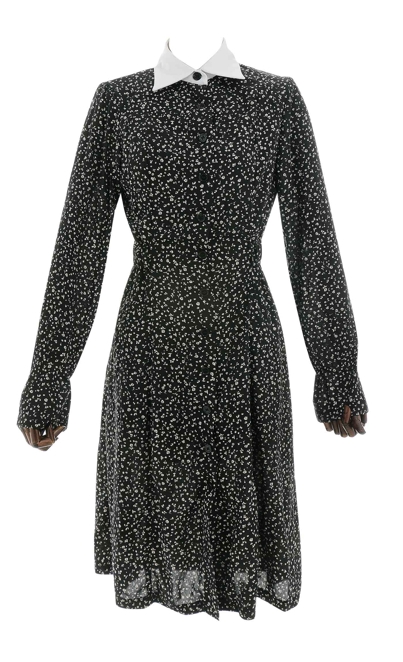 Wednesday Addams Cosplay Costume Floral Dress for Women - Perfect for Halloween, Cosplay Events & Themed Parties