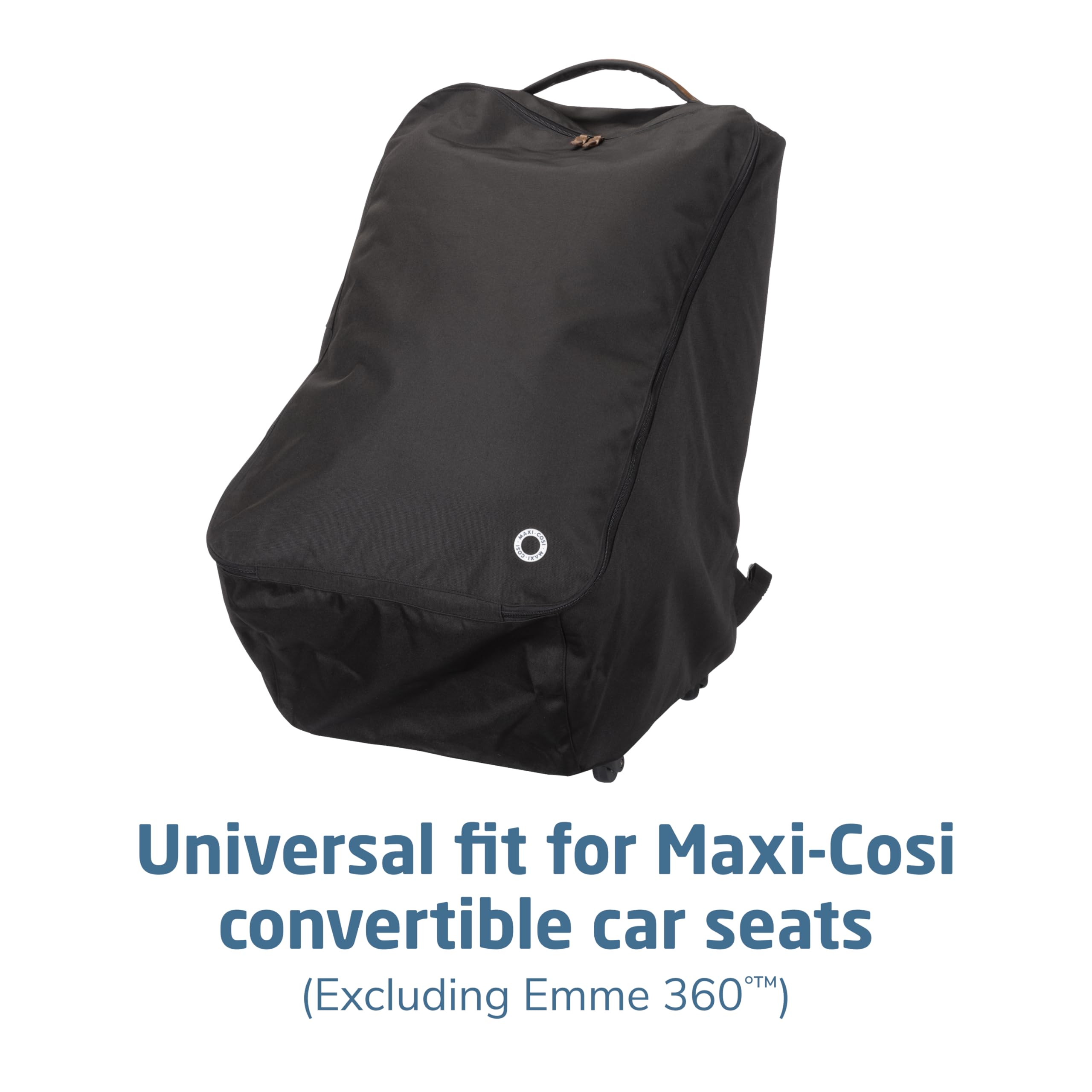 Maxi-Cosi Wheeled Car Seat Travel Pack - Lightweight & Portable Infant Car Seat Stroller Combo for Airplane & Car Travel, Black - Perfect for Family Vacations & Road Trips