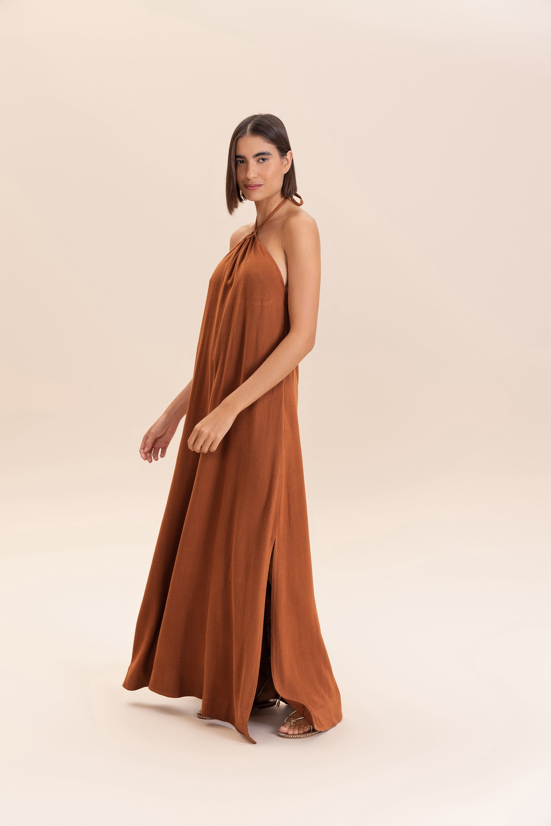 Coast Women's Long Maxi Dress - Flowy Summer Beach Dress for Vacation, Party & Casual Wear | Elegant Boho Style with Side Slit