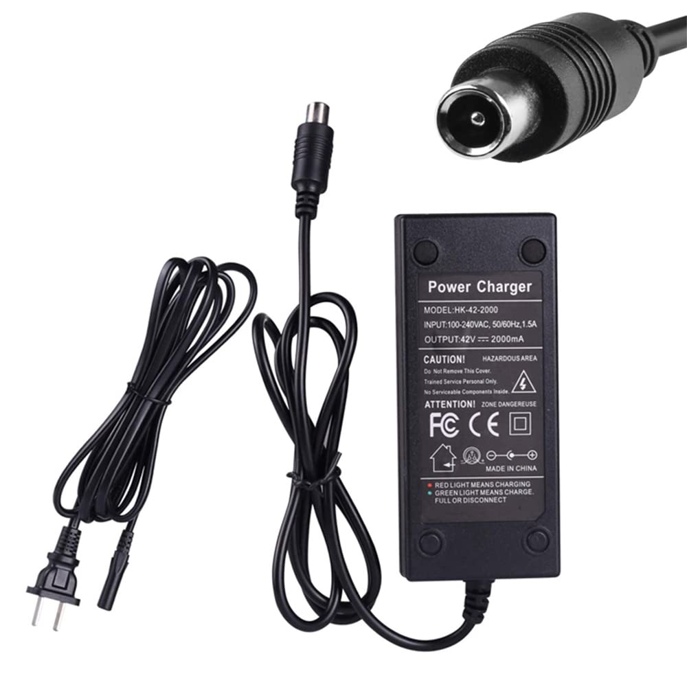 42V 2A Power Adapter for Bird & Lime Scooter Chargers - Compatible with Xiaomi M365, Skip, Spin, Lime-S - Fast Charging Power Supply for Electric Scooters - Perfect for Home, Office & Charging Stations