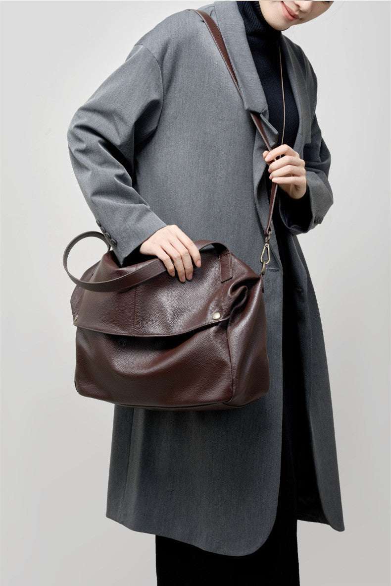Premium Soft Leather Tote Bag for Women - Stylish & Durable Everyday Handbag - Perfect for Work, Travel & Shopping