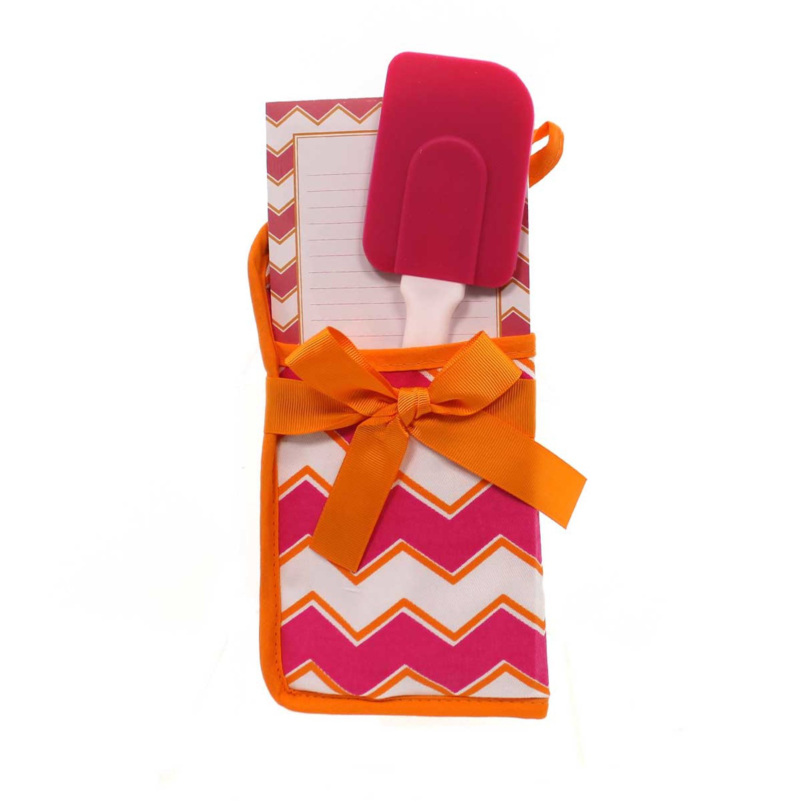 Brownlow Gifts Premium Potholder Set - Heat Resistant Kitchen Mitts & Pot Holders (Pink & Orange) - Perfect for Cooking, Baking & Grilling - Ideal Gift for Home Chefs & Housewarming