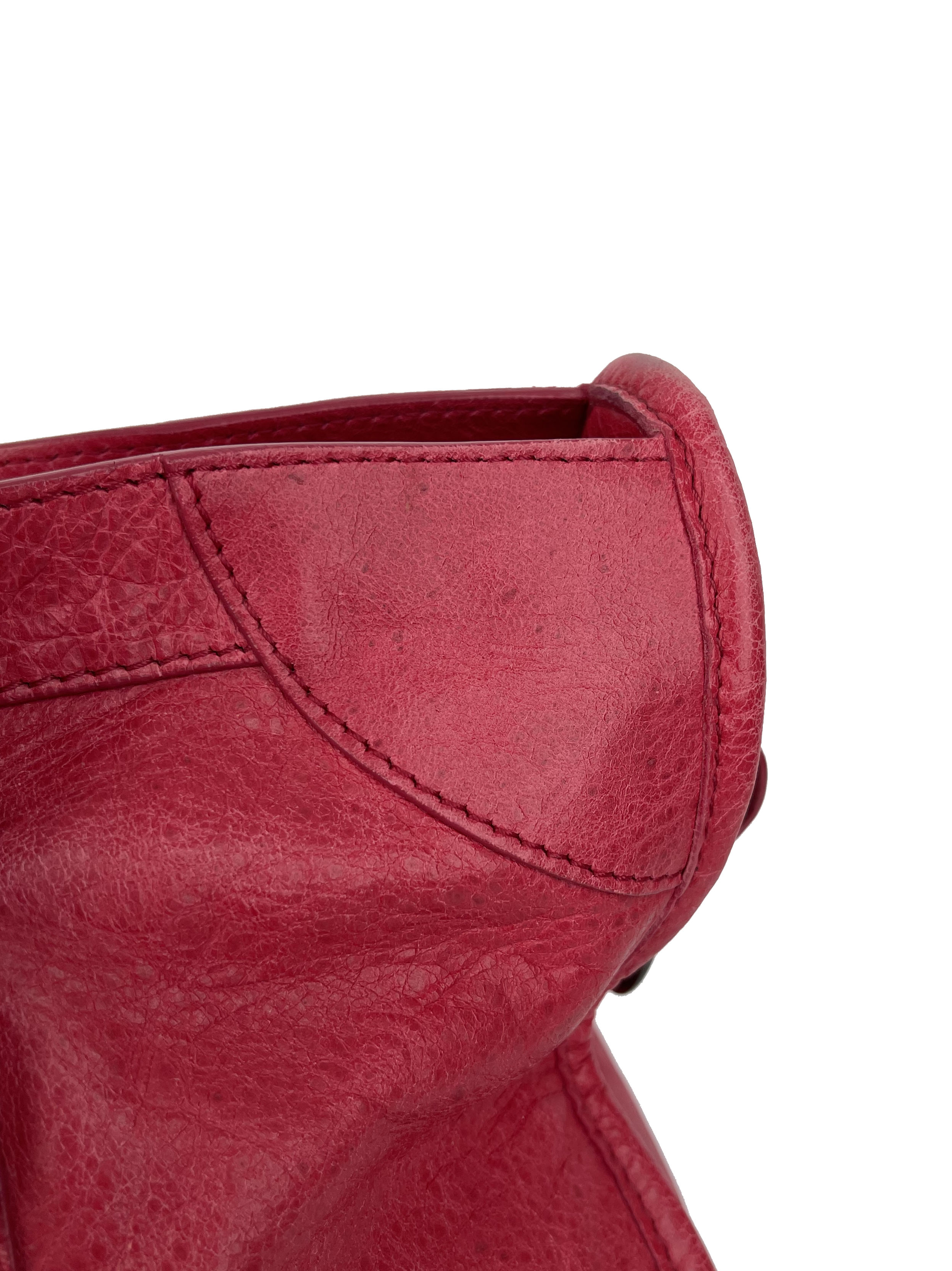 Balenciaga Medium Pink City Bag - Luxury Leather Handbag for Women | Perfect for Everyday Use, Work & Travel