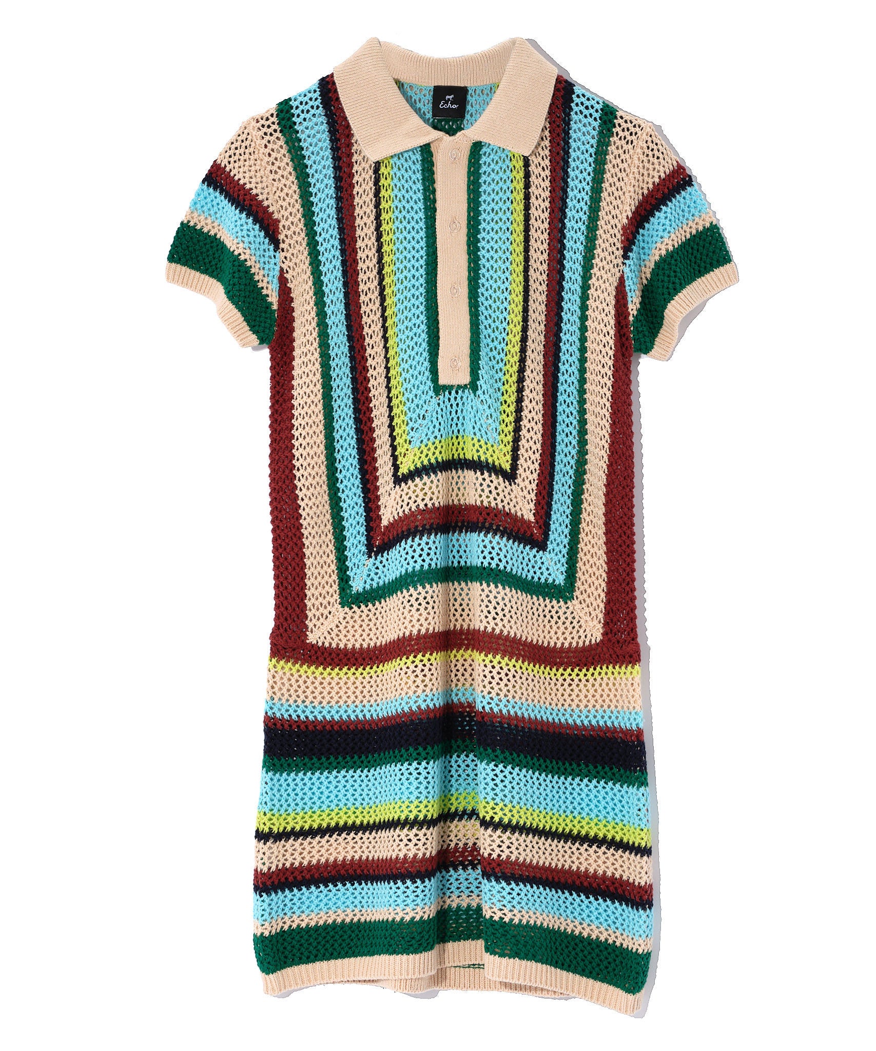 Women's Trail Mix Print Polo Dress - Casual Summer Short Sleeve Golf Tennis Dress for Outdoor Activities & Travel