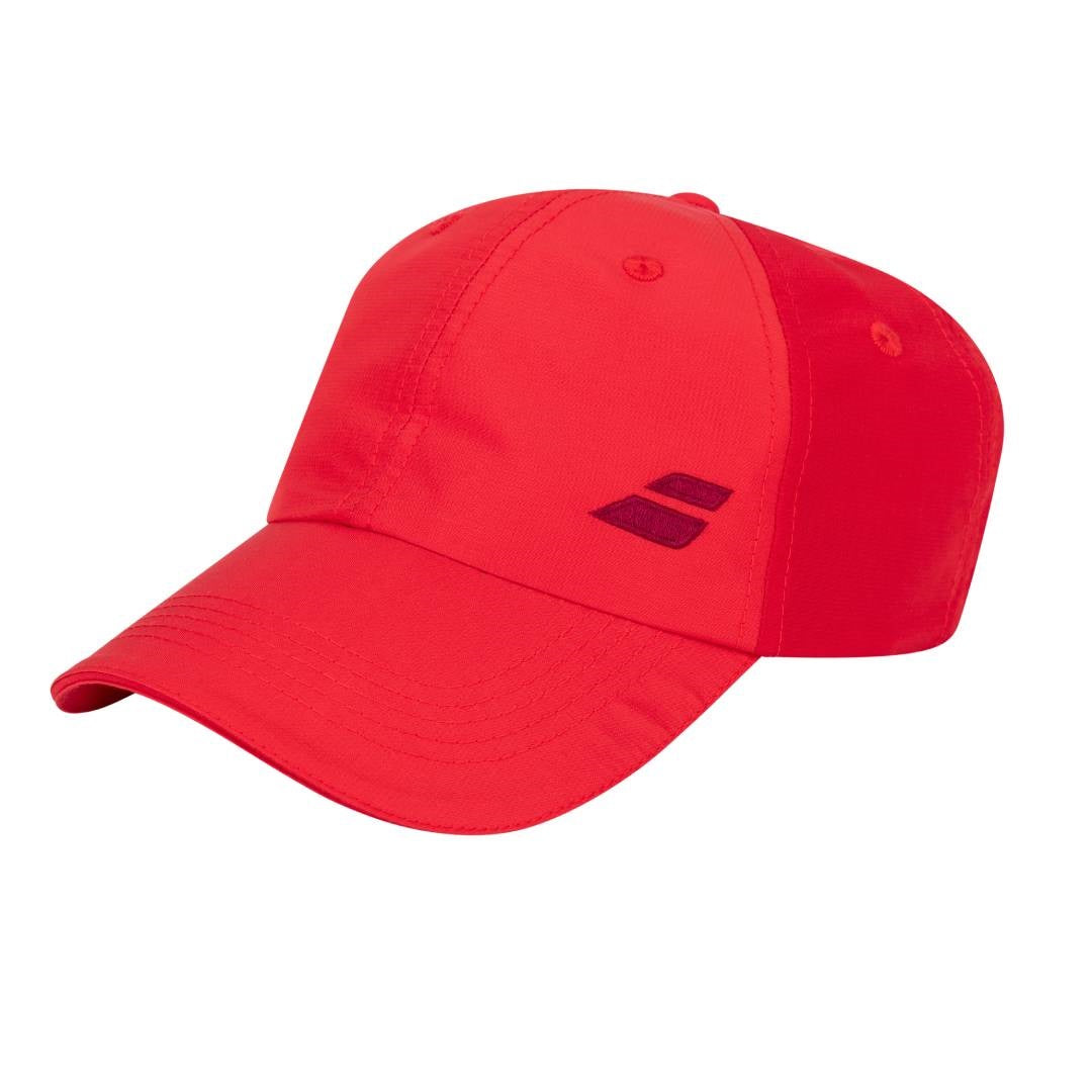 Babolat Junior Basic Logo Hat for Kids - Red Tennis Cap for Boys & Girls - Perfect for Outdoor Sports, Training, and Sun Protection