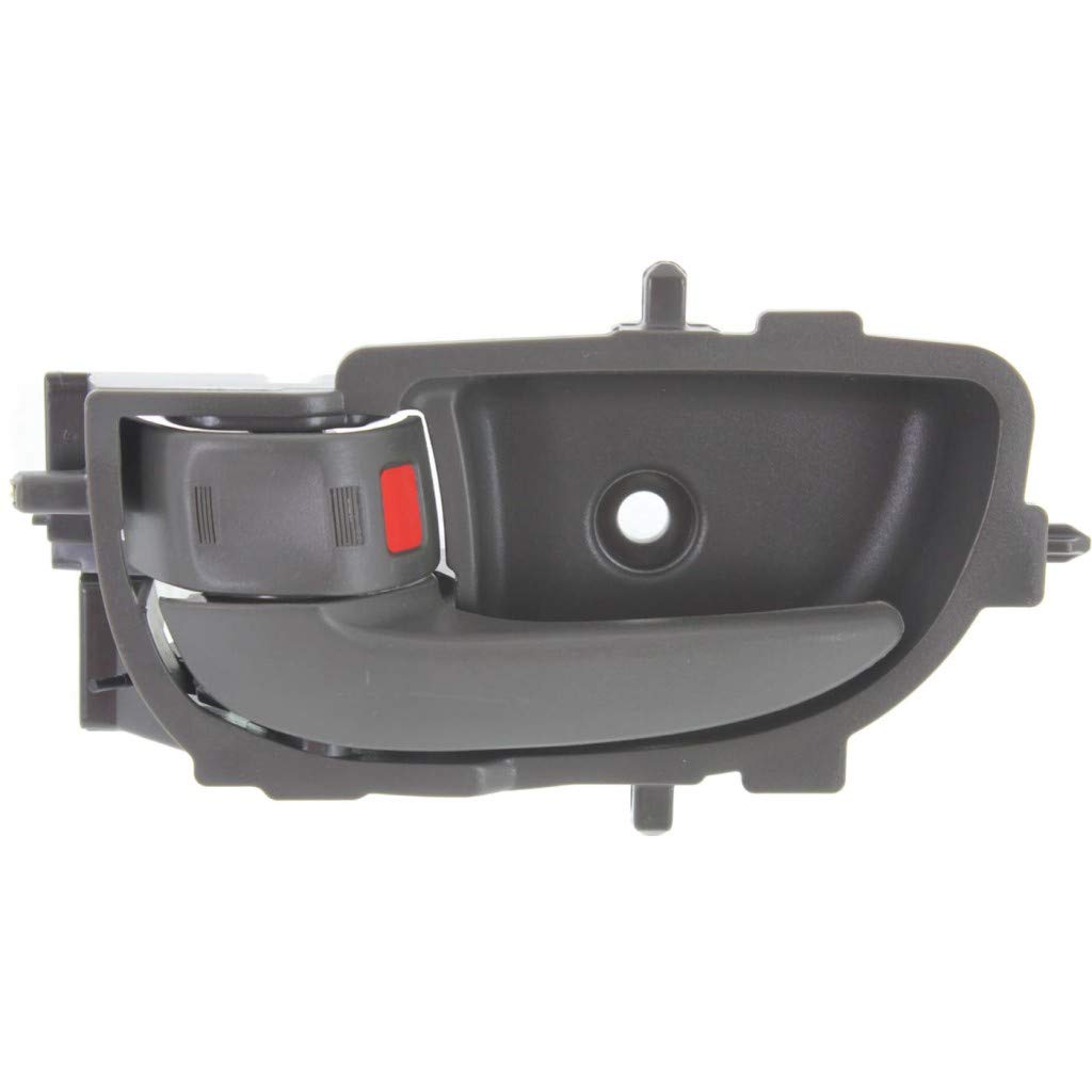2007-2011 Toyota Yaris Front Driver Side Interior Door Handle with Lock Button - Gray (Base/S Trim) | Perfect Replacement for Broken Handles & Car Interior Upgrades