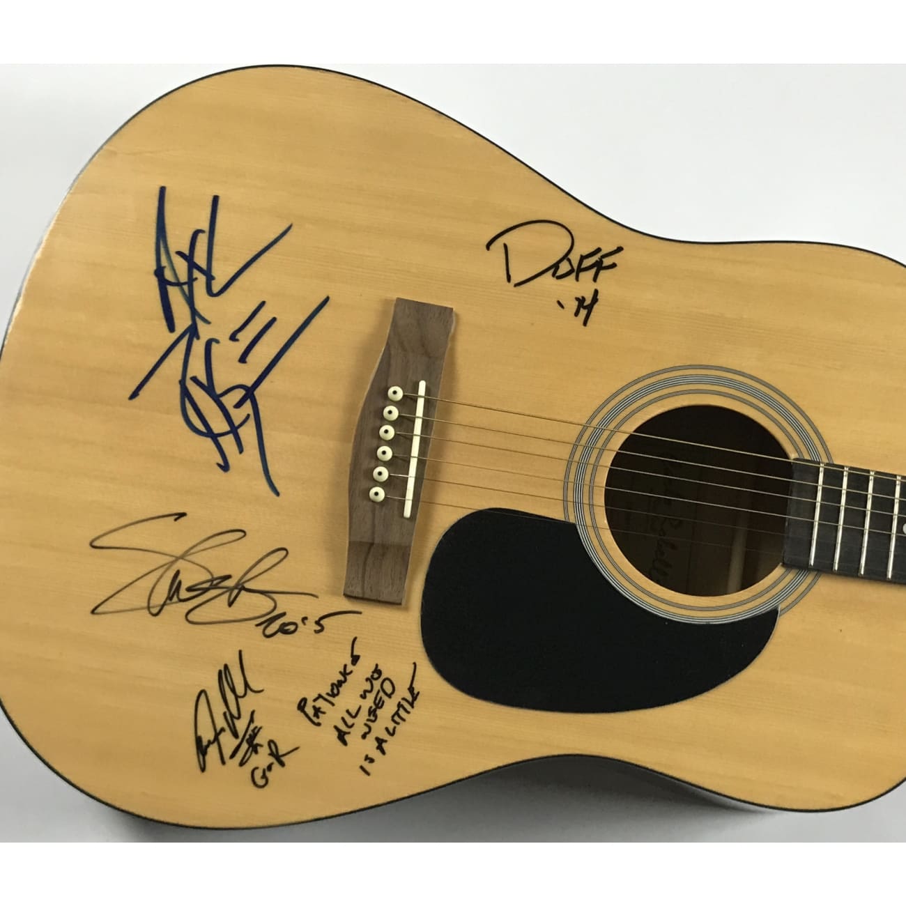 Authentic Guns N' Roses Signed Guitar by Axl Rose, Slash, Duff & Adler with JSA COA - Rare Collectible for Music Fans & Rock Memorabilia Display
