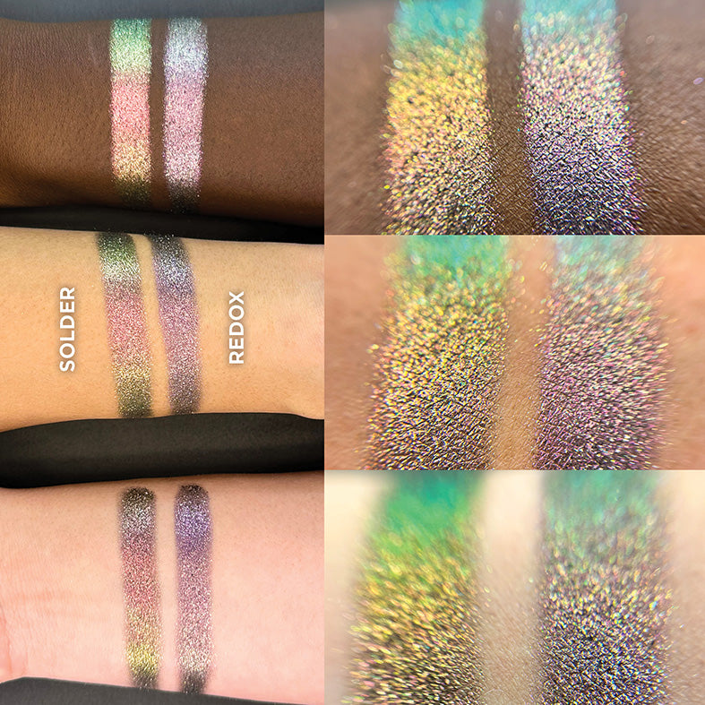 Vibrant Redox Dimensional Multichrome Eyeshadow Palette - Long Lasting Pressed Pigment Makeup for Stunning Eye Looks | Perfect for Party, Night Out & Special Occasions