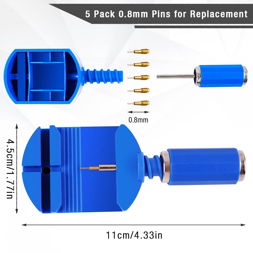 BYNIIUR Watch Link Removal Tool Kit - Adjust & Repair Bracelets for DIY Watch Sizing