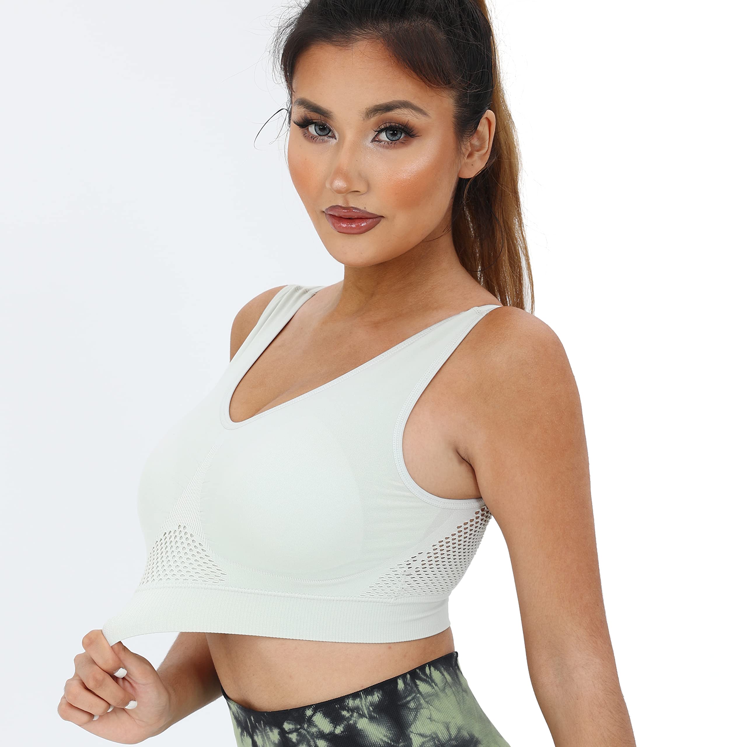 Seamless Sports Bra for Women - Yoga, Running & Workout with Removable Pads | Activewear & Gym Essentials