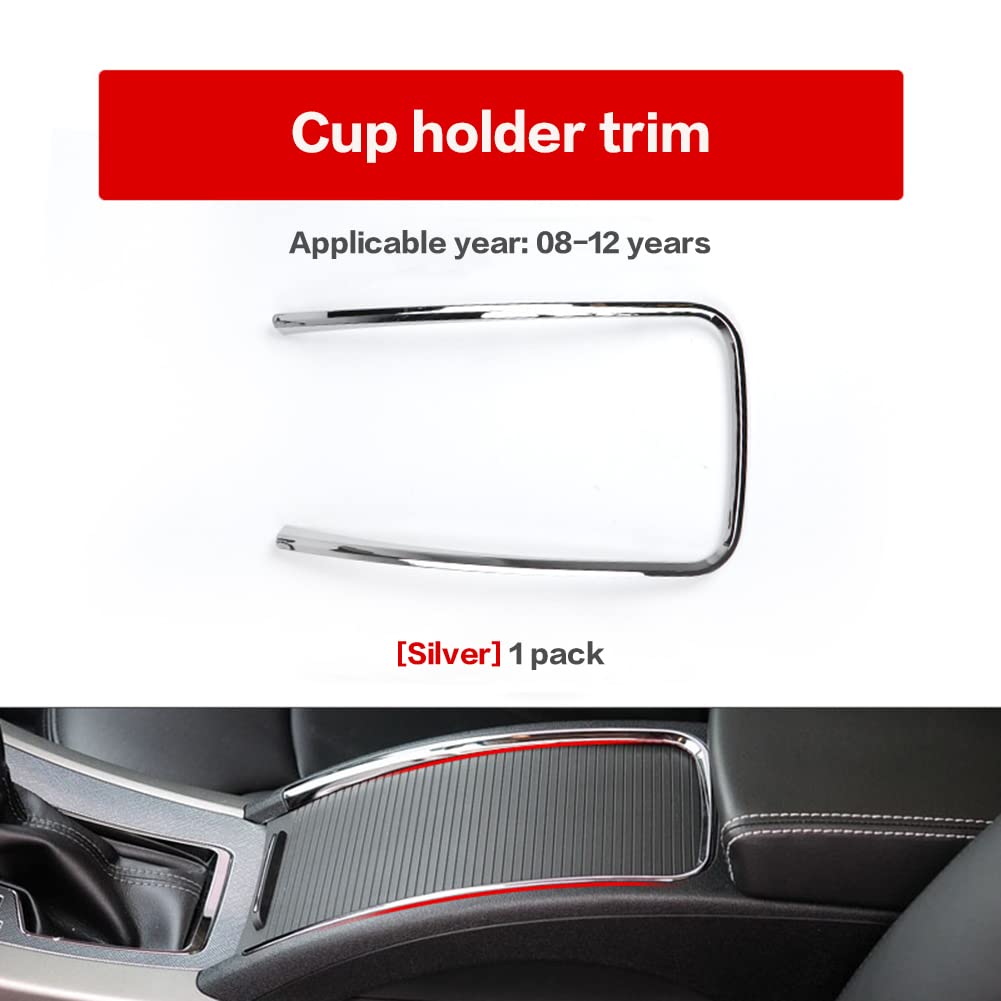 Zcargel ABS Plastic Carbon Fiber Cup Holder Trim Strip for 2009-2013 Chevy Lacrosse - Interior Car Accessory Upgrade for Armrest Box & Cup Holder Frame Panel | Perfect for Road Trips & Daily Commutes