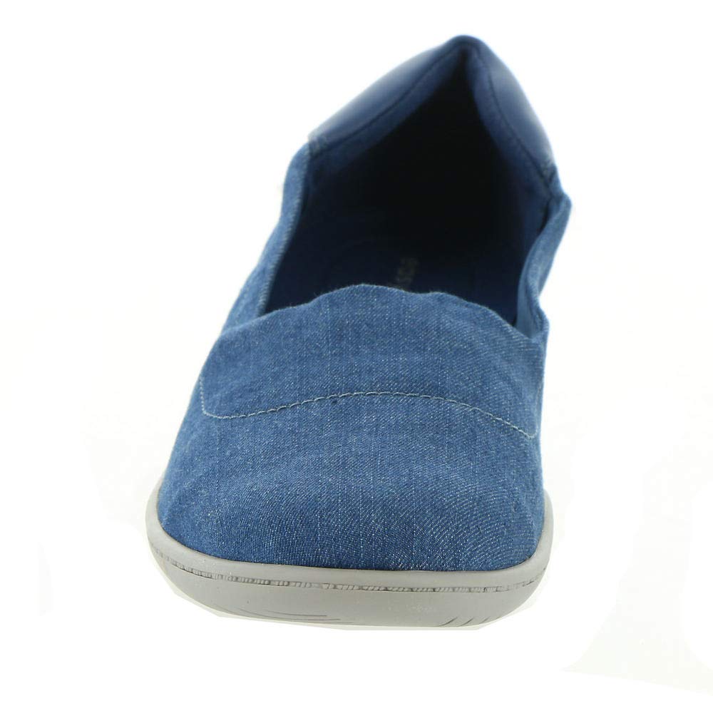 Easy Spirit Women's Comfortable Slip-On Flats - Lightweight Casual Shoes for Walking, Travel & Everyday Wear