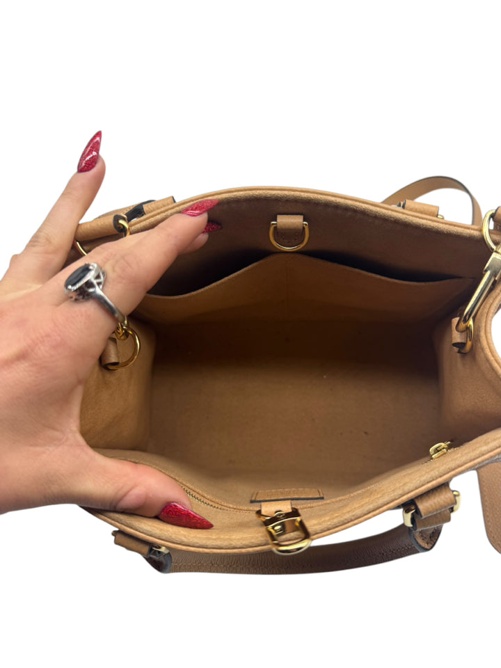 Louis Vuitton Bicolor Empreinte Leather On The Go Tote Bag - Stylish Designer Handbag for Women, Perfect for Work, Travel and Everyday Use