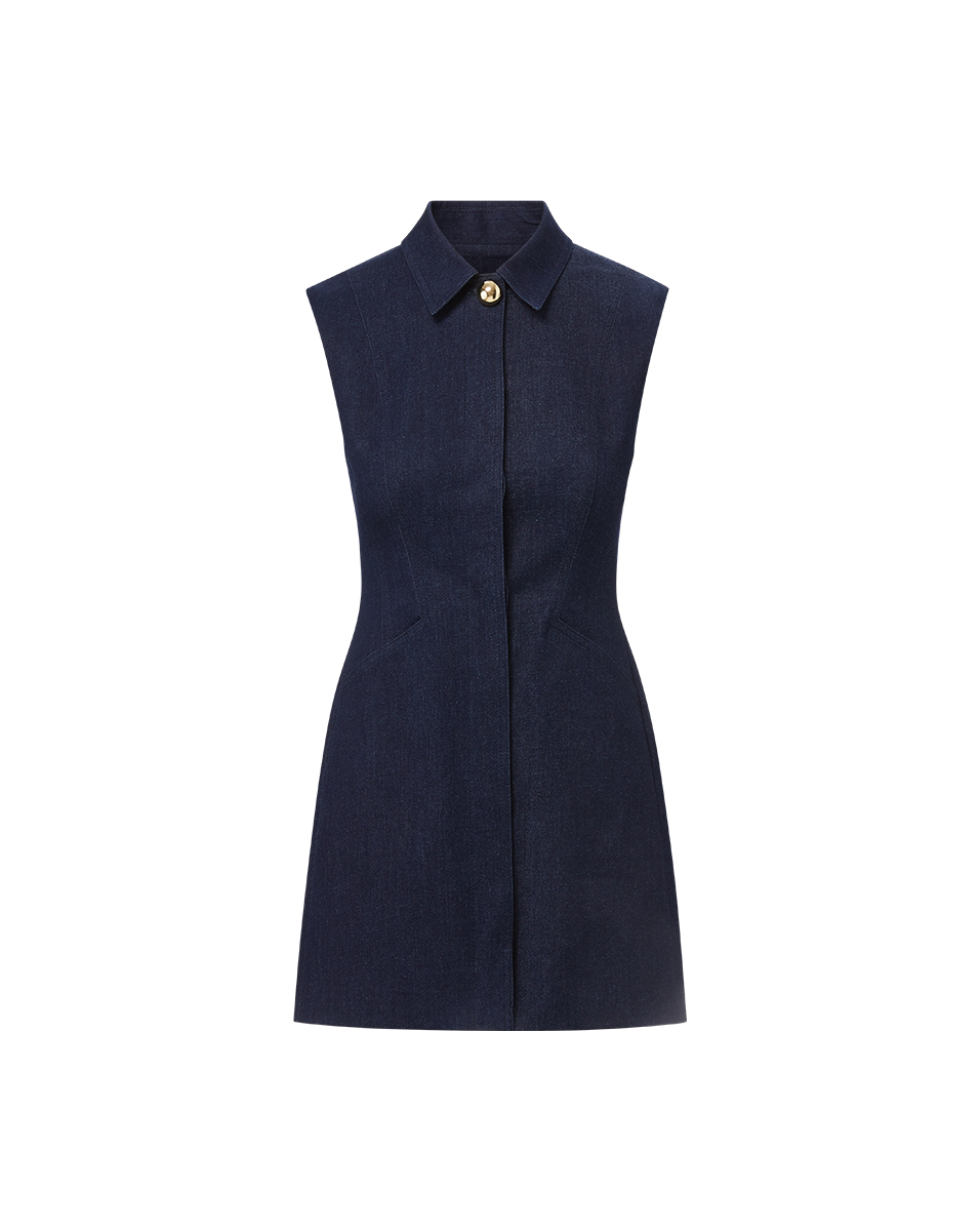 Serina Denim Dress for Women - Stylish Casual & Party Wear - Comfortable Stretch Denim A-Line Dress with Pockets - Perfect for Date Night, Office, and Weekend Outings