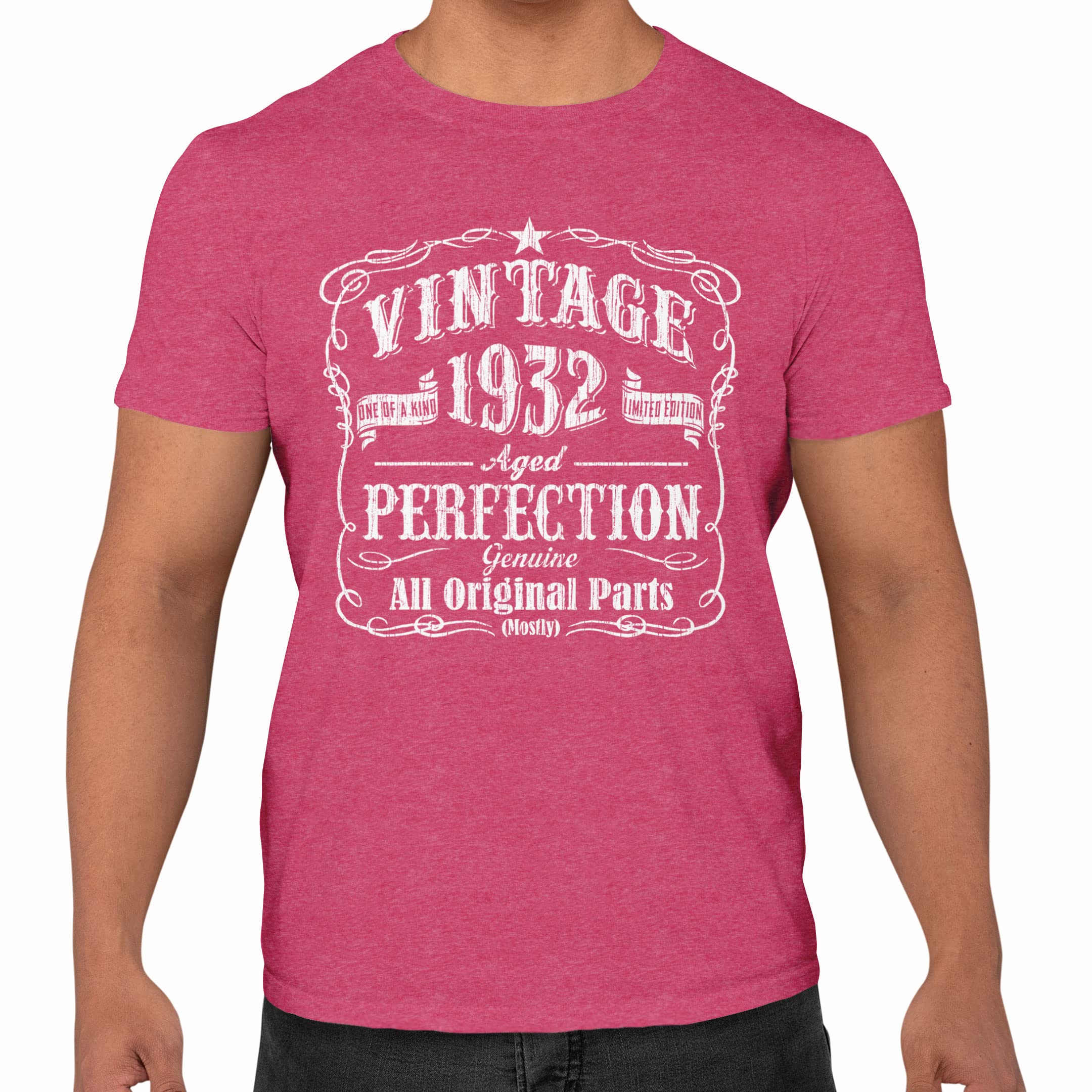 Vintage 1930s Retro T-Shirts for Men - 90s Inspired Classic Cotton Tees - Perfect for Retro Parties, Themed Events & Everyday Casual Wear