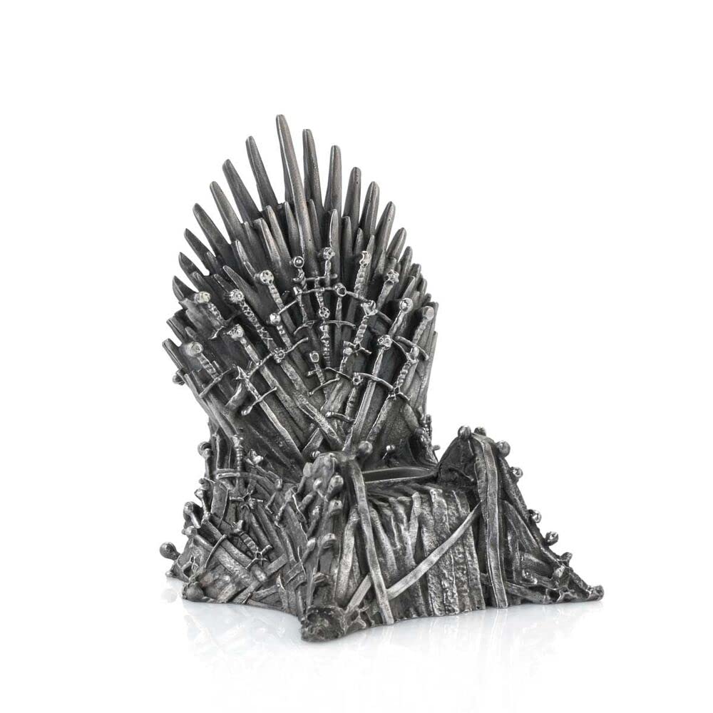 Royal Selangor Handcrafted Game of Thrones Pewter Iron Throne Phone Stand - Premium Gift for Fans - Perfect for Displaying Smartphones & Tablets in Home or Office