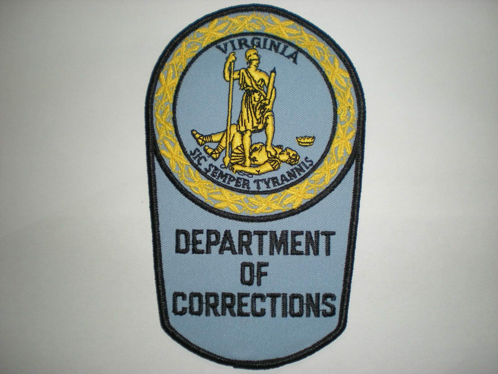 Virginia Department of Corrections Embroidered Patch - Custom Iron-On/Sew-On Badge for Uniforms, Jackets, Bags & DIY Crafts - Collectible Souvenir for Men & Women
