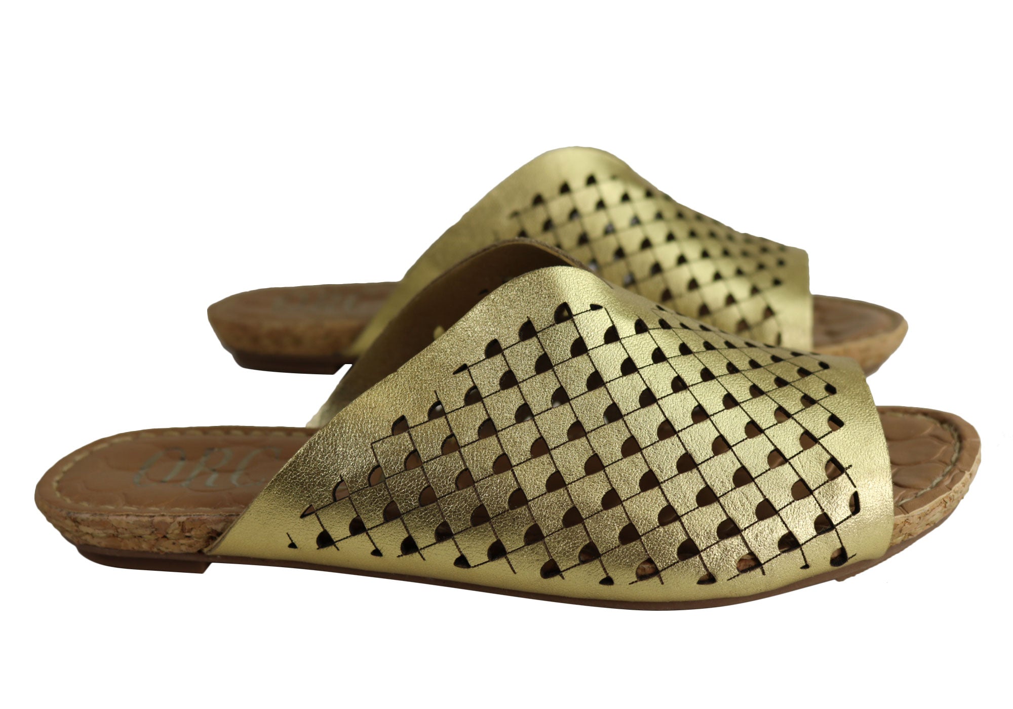 Orcade Natalie Women's Comfort Leather Slides Sandals - Made in Brazil - Perfect for Beach, Pool & Summer Casual Wear