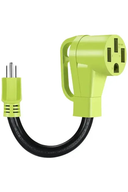 AMPROAD NEMA 5-15P to 14-50R EV Charger Adapter - Compatible with Tesla, Chevy, Nissan Electric Vehicles - Perfect for Home & Travel Charging